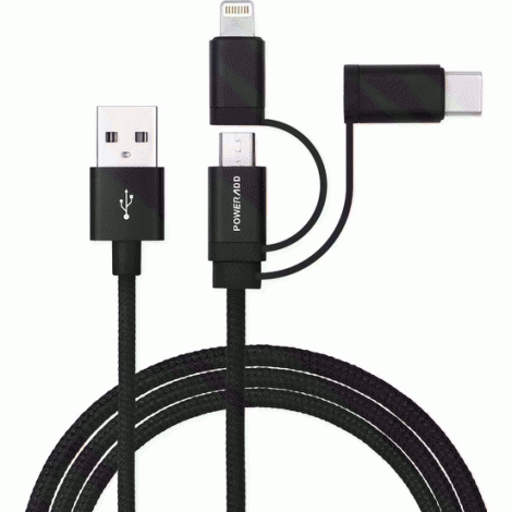 Case 4U 3in1 Lightning + Type-C + Micro USB to USB 2.0